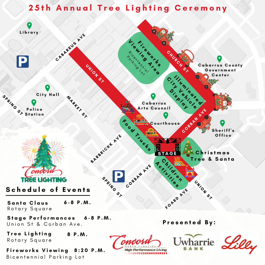 2022 Tree Lighting Ceremony Event Map